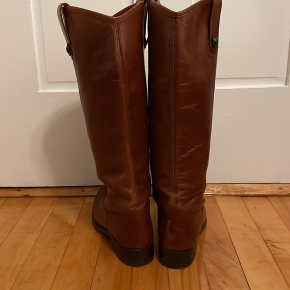 Frye Melissa Button Tall Riding Leather Boots 6 B - Picture 6 of 9